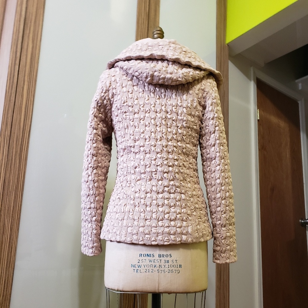 Beige Jacket Basic Editions Size 46, Large 6-8 - image 2